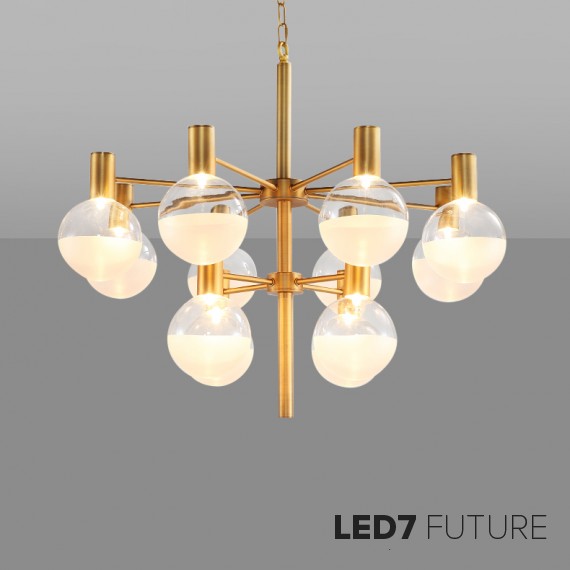 Loft Industry Modern - Bubbles Down Chandelier